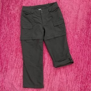 The North Face Convertible Hiking Pants Zip Off Shorts Roll Up Tabs Size 12 S